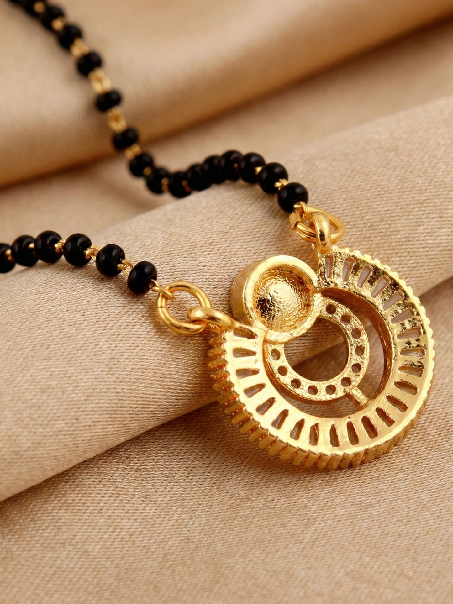 Lucky Jewellery Pearl AD Mangalsutra for Women (315-S8MS-2193)