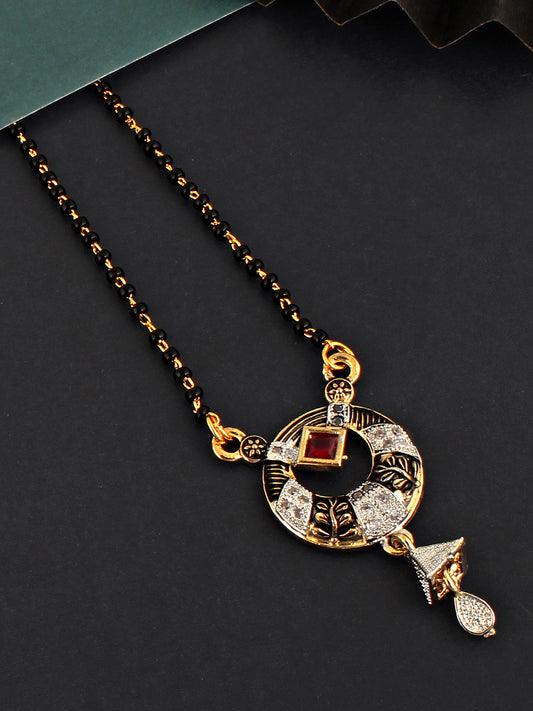 American Diamond (AD) Mangalsutra with Earring for Girls and Women
