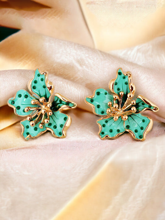 Floral Design Stud Tops Earring For Girls & Women