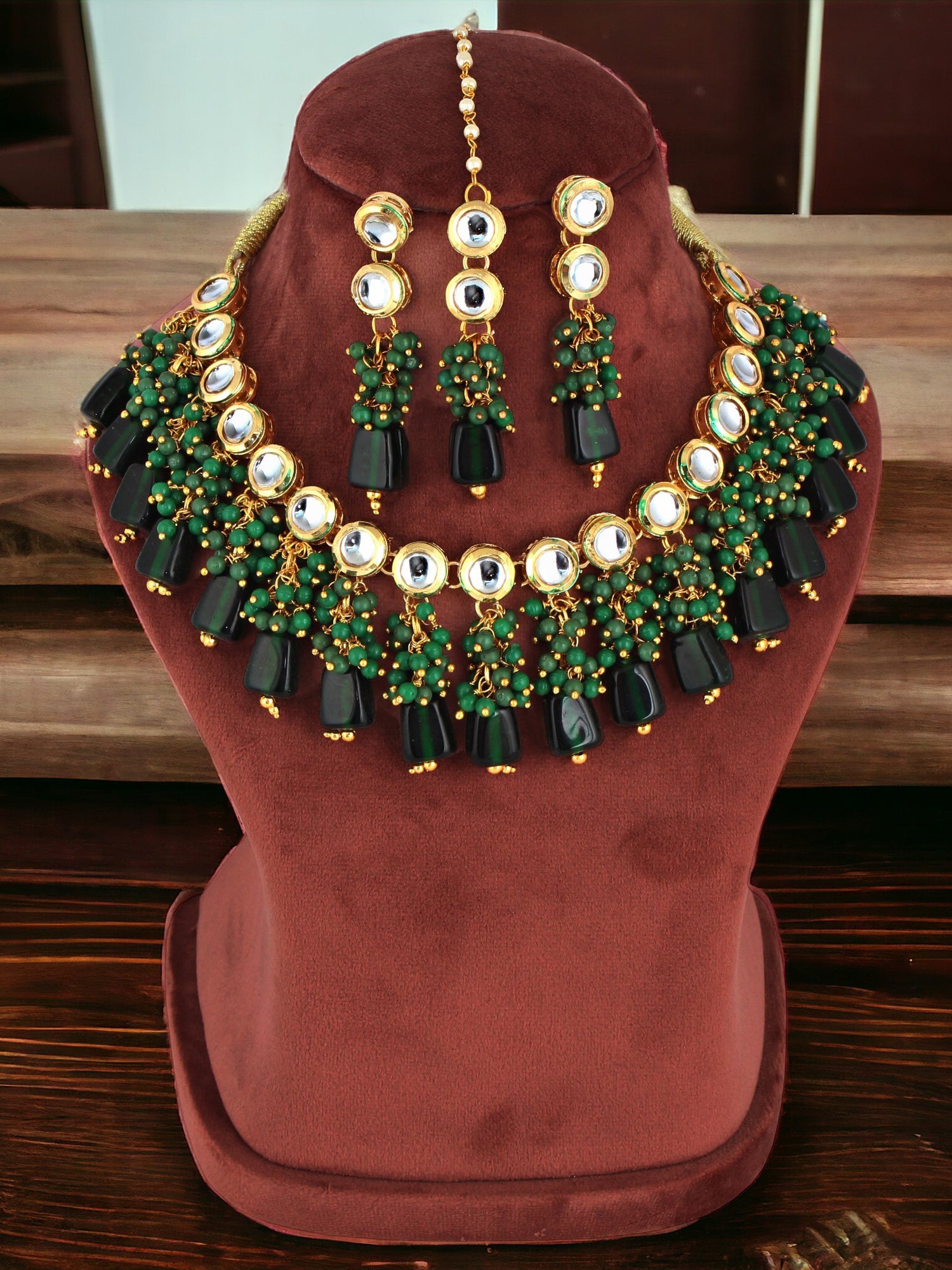 Kundan Choker Necklace set – LUCKY JEWELLERY - Main Image