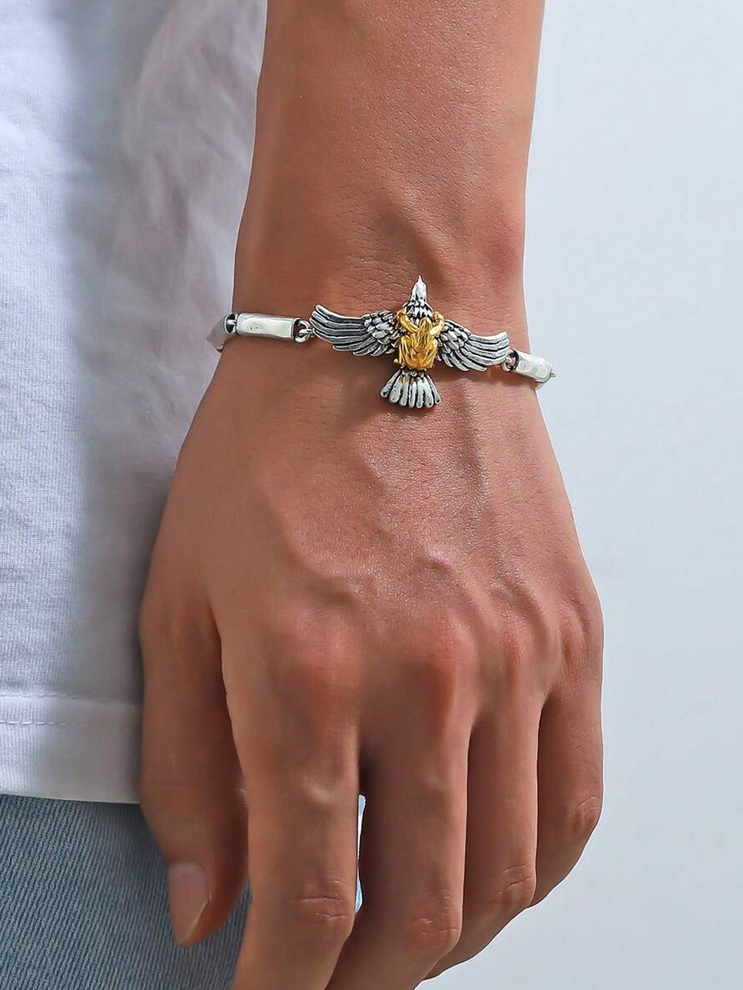 Lucky Jewellery Fashion Jewellery Stylish Black Metal Bracelets