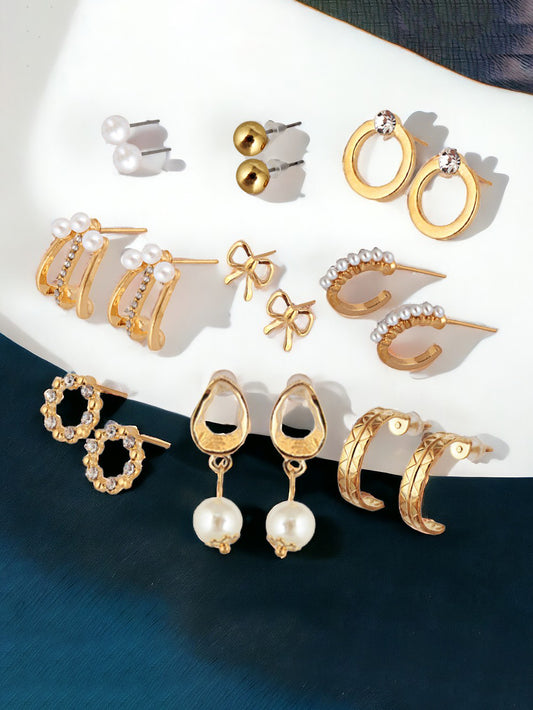 Trendy 9 Pairs Combo Set Of Earring for Women & Girls