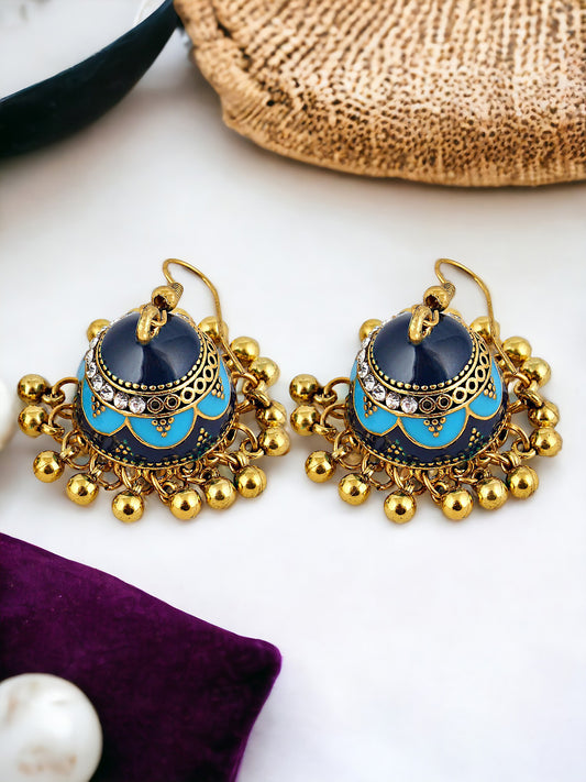 Meenakari Jhumki Earring For Girls & Women