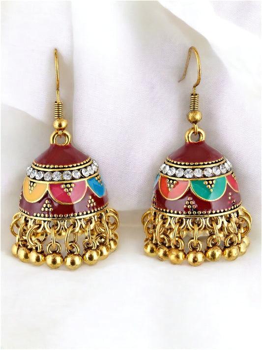 Meenakari Jhumki Earring For Girls & Women