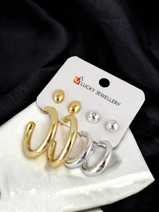 Trendy 4 Pairs Combo Set Of Earring for Women & Girls