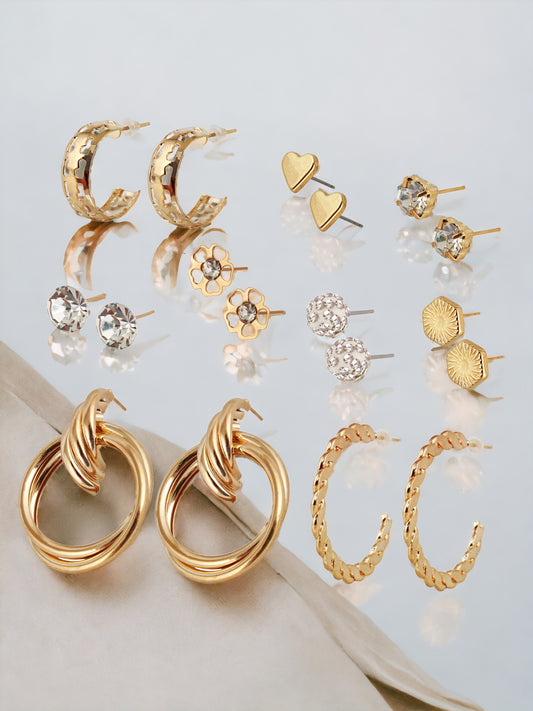 Trendy 9 Pairs Combo Set Of Earring for Women & Girls