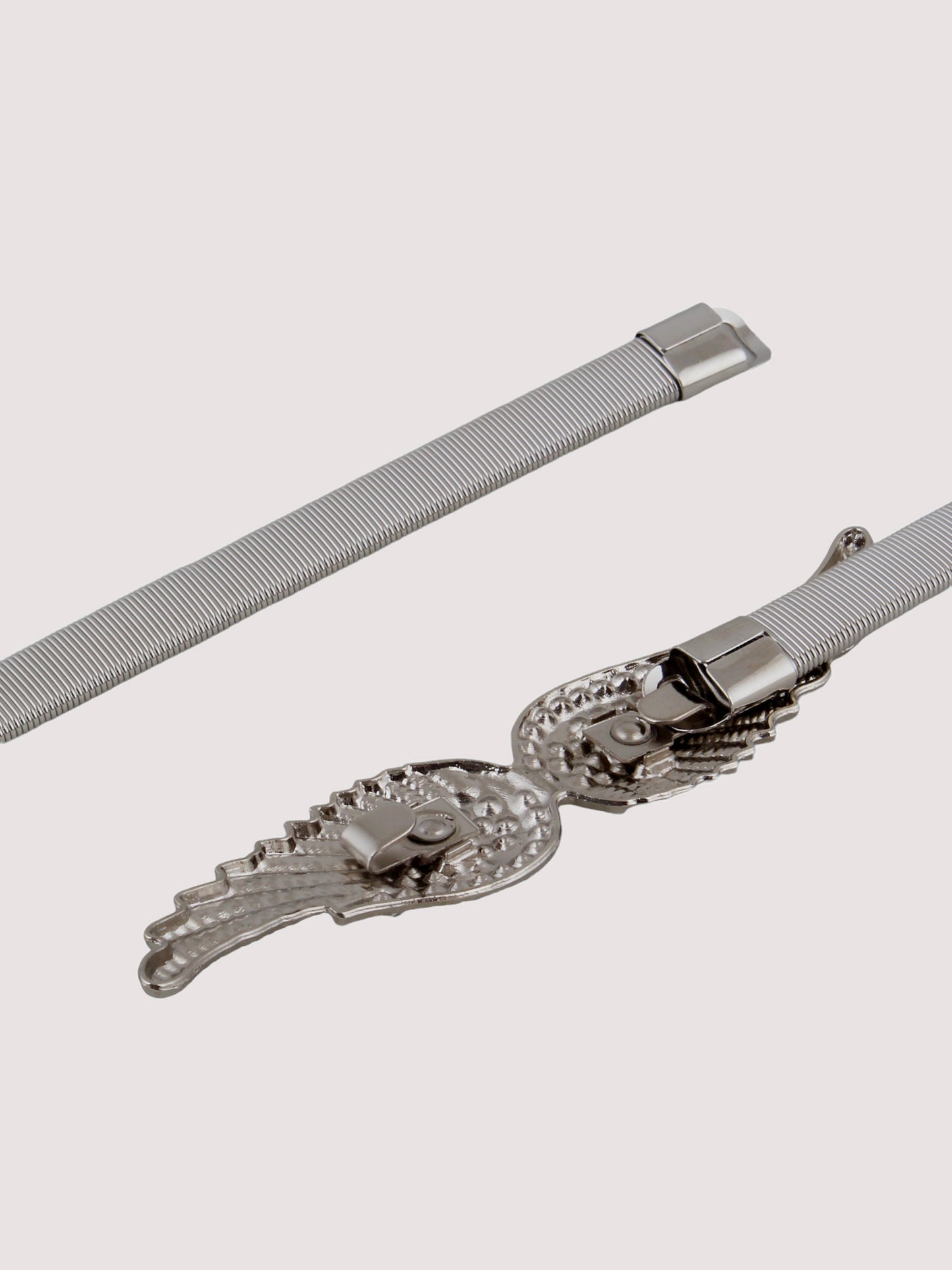 लकी ज्वेलरी डिज़ाइनर सिल्वर प्लेटेड कमरबंद सफ़ेद स्फटिक कमर बेल्ट उद्यानम कमर पट्टा लड़कियों और महिलाओं के लिए