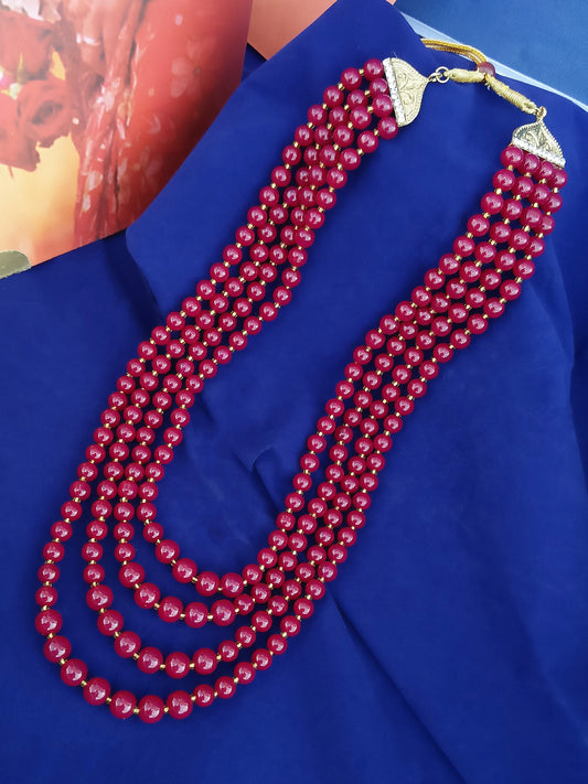 Maharaja Haar Groom Necklace Set for Men