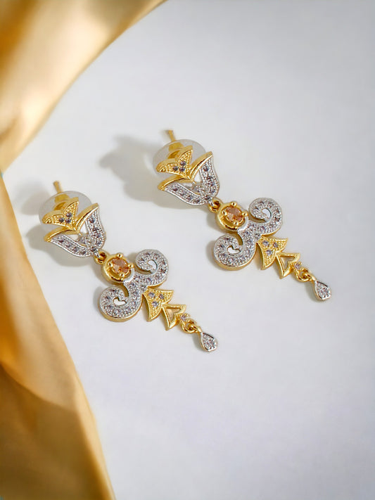 American Diamond (AD) Necklace With Earring For Girls & Women