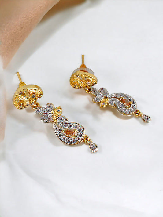 American Diamond (AD) Necklace With Earring For Girls & Women