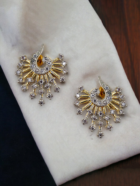 Peacock Shape Pendant with Earring and Chain