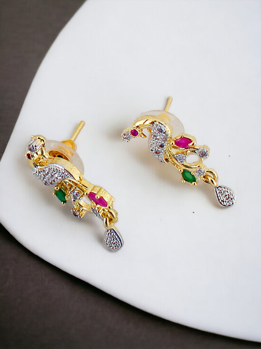 American Diamond (AD) Necklace With Earring For Girls & Women