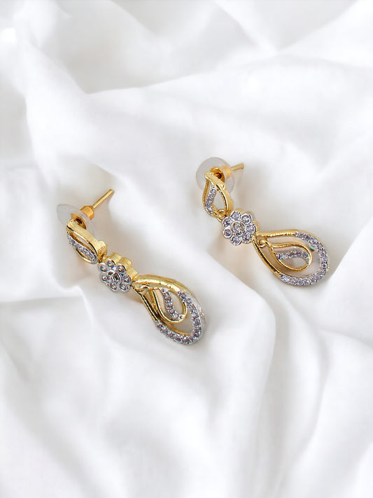 American Diamond (AD) Necklace With Earring For Girls & Women