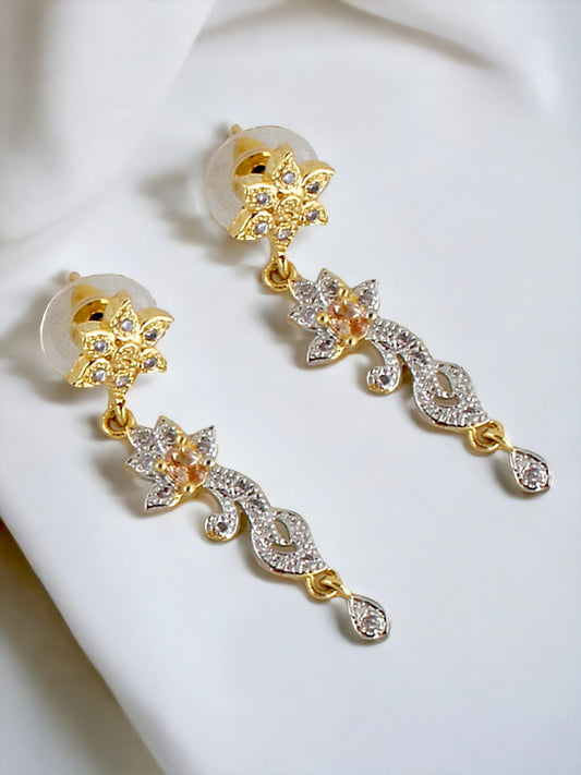 American Diamond (AD) Necklace With Earring For Girls & Women