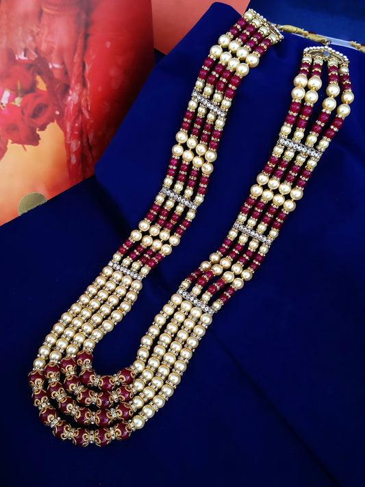 Maharaja Haar Groom Necklace Set for Men