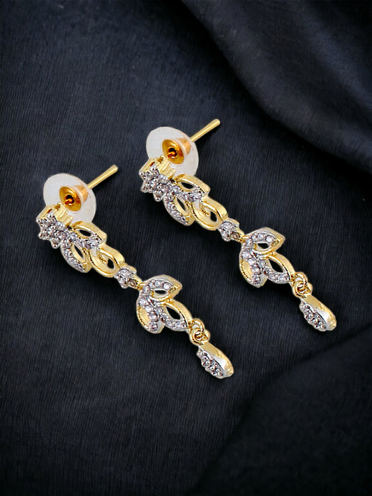 American Diamond (AD) Necklace With Earring For Girls & Women