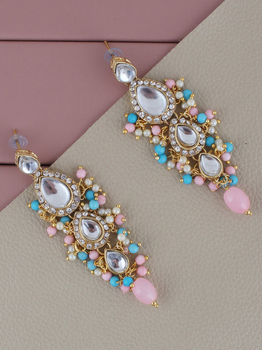 Kundan Tika Earring set for Girls & women
