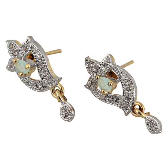 American Diamond (AD) Necklace set with Earring For Girls & Women