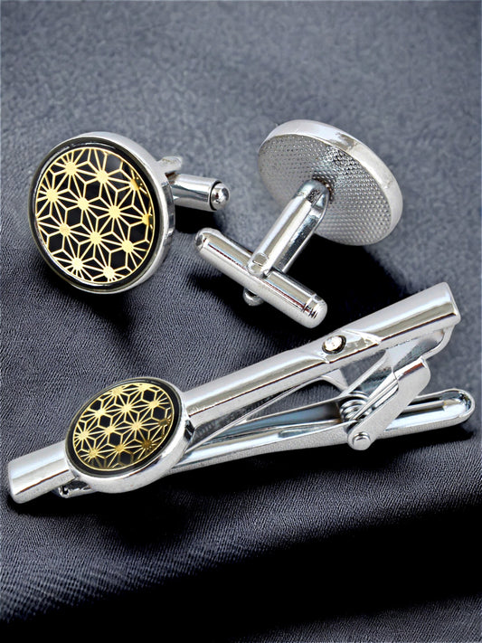 Cufflinks and Tie Pin Combo Gift Set For Men