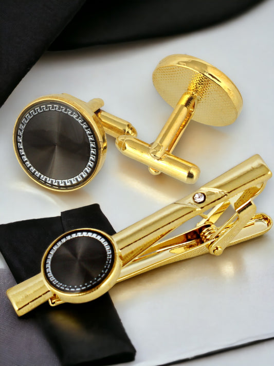 Cufflinks and Tie Pin Combo Gift Set For Men