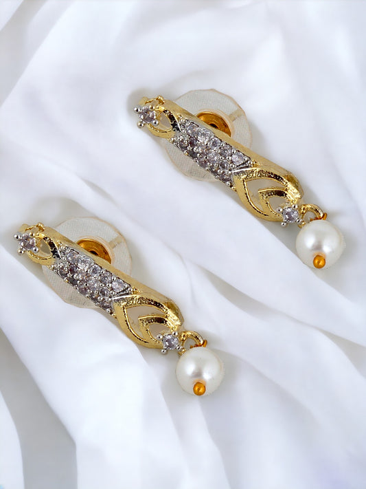 American Diamond (AD) Necklace With Earring For Girls & Women