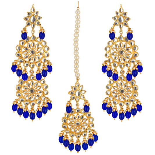 Kundan Choker Bridal Necklace Set For Women & Girls