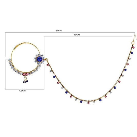 18 K Gold Plated Nath for Girls & Women