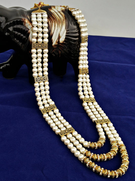 Maharaja Haar Groom Necklace Set for Men