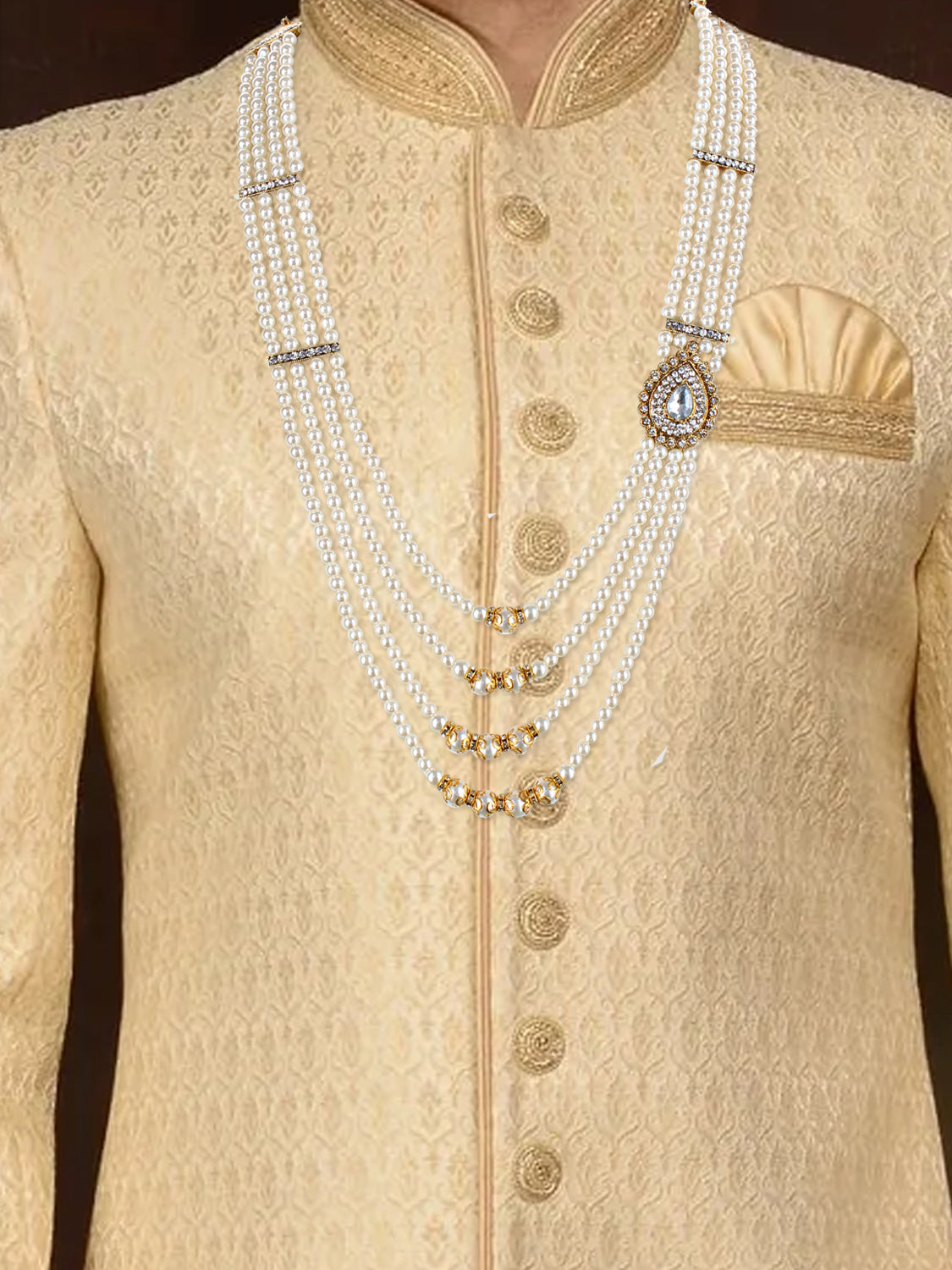 Maharaja Haar Groom Necklace Set for Men