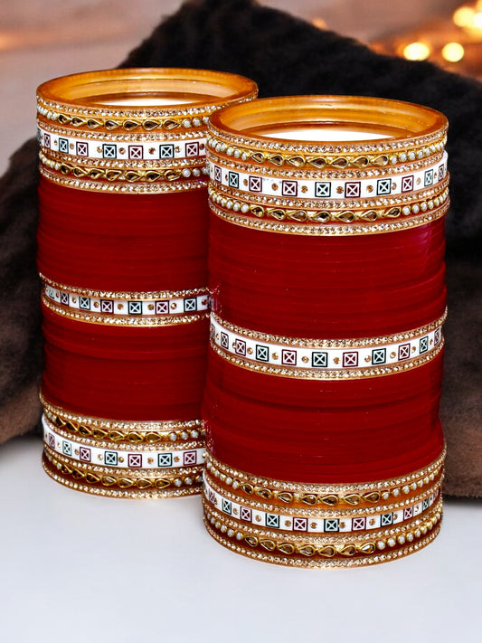 Designer Bridal Punjabi Chuda For Women