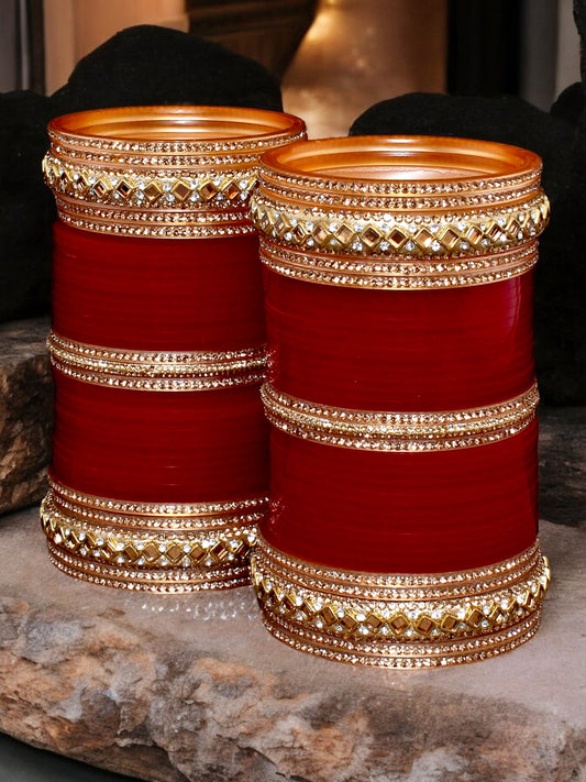 Designer Bridal Punjabi Chuda For Women