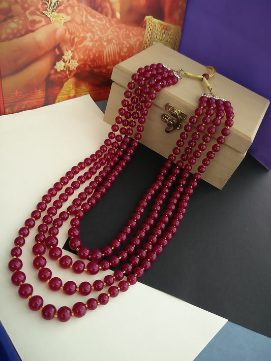 Maharaja Haar Groom Necklace Set for Men