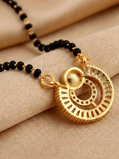 Lucky Jewellery Pearl AD Mangalsutra for Women (315-S8MS-2193)