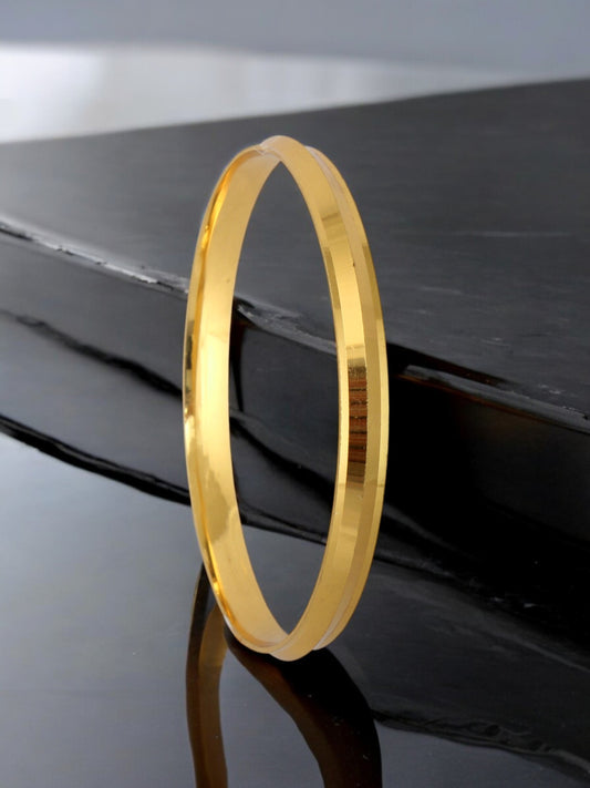 18k Gold-Plated Designer Bangle Set for Boys & Men - Traditional Party & Daily Wear Men's Jewelry
