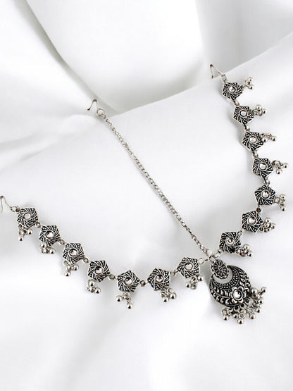 Navratri Jewellery Maang Tikka Boho Mathapatti for Garba, Dandiya Festival