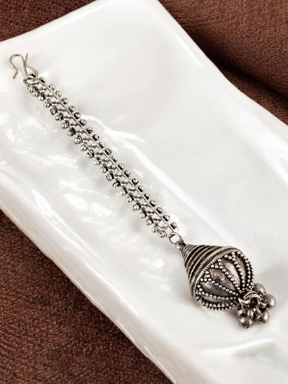 Navratri Jewellery Boho Maangtika Borla Style Tikka for Garba & Dandiya