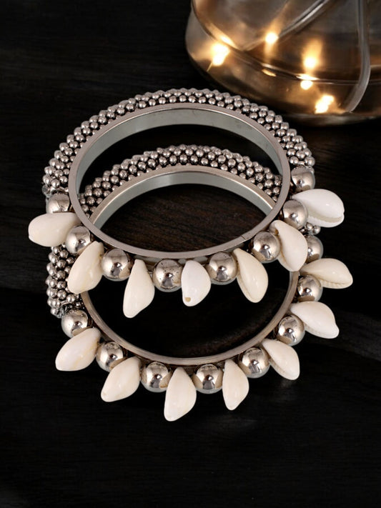 Oxidised Silver Bangles Set for Women & Girls Navratri Garba Dandiya Jewellery