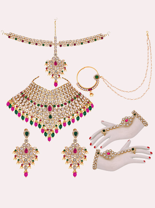 Bridal Set with sheeshpatti for Girls & Women
