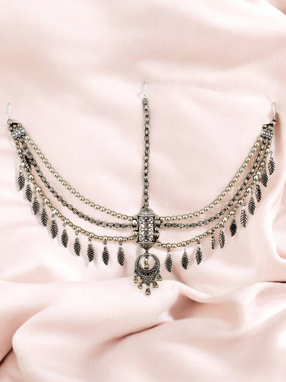 Boho Maang Tikka Navratri Jewellery Mathapatti for Garba, Dandiya Festival