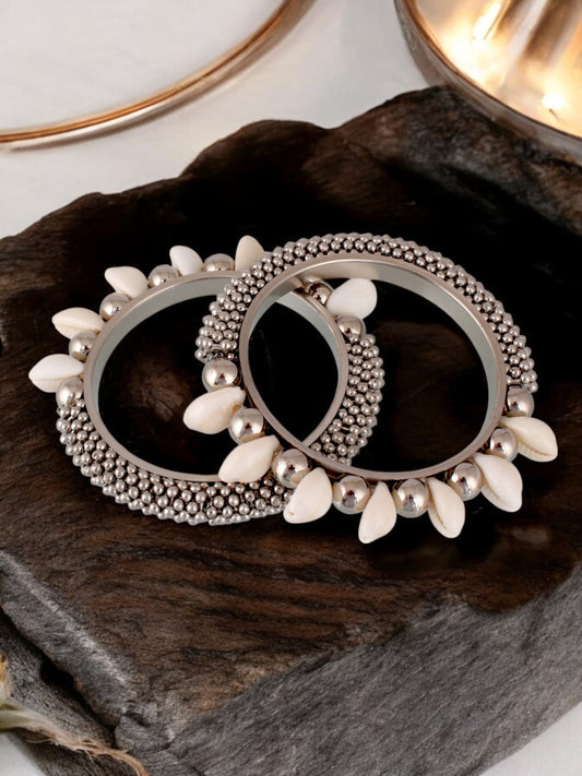 Oxidised Silver Bangles Set for Women & Girls Navratri Garba Dandiya Jewellery