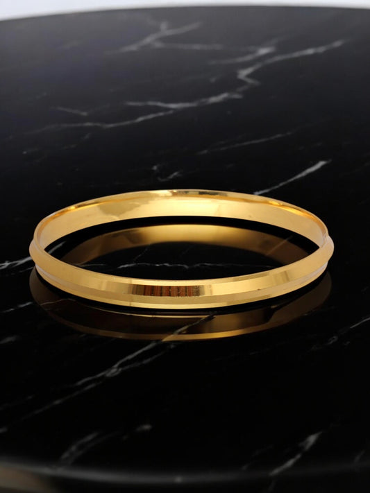 18k Gold-Plated Designer Bangle Set for Boys & Men - Traditional Party & Daily Wear Men's Jewelry