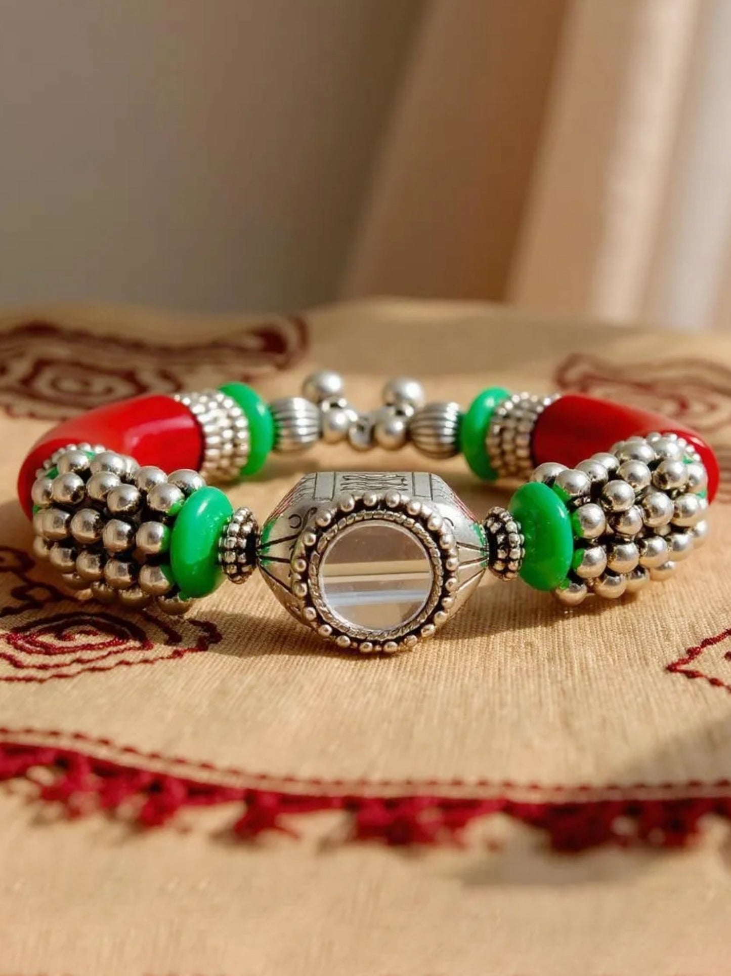 Navratri and Garba Jewellery Boho Bracelet for Women & Girls