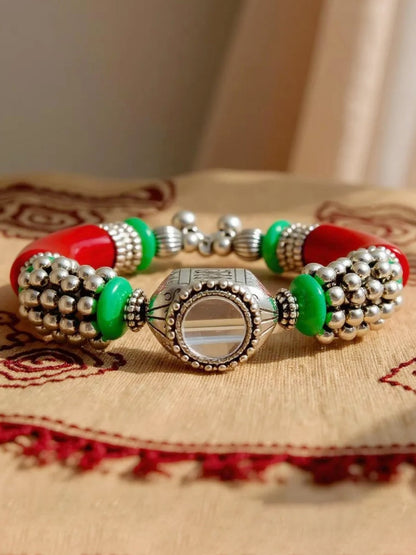 Navratri and Garba Jewellery Boho Bracelet for Women & Girls
