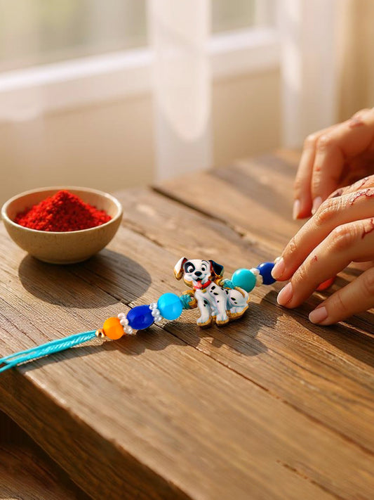 Trendy Cute Cartoon Dog Rakhi Rakshabandhan Rakhee for Kids Brother Bhaiya/Bhai/Bhabhi - Pack of 1