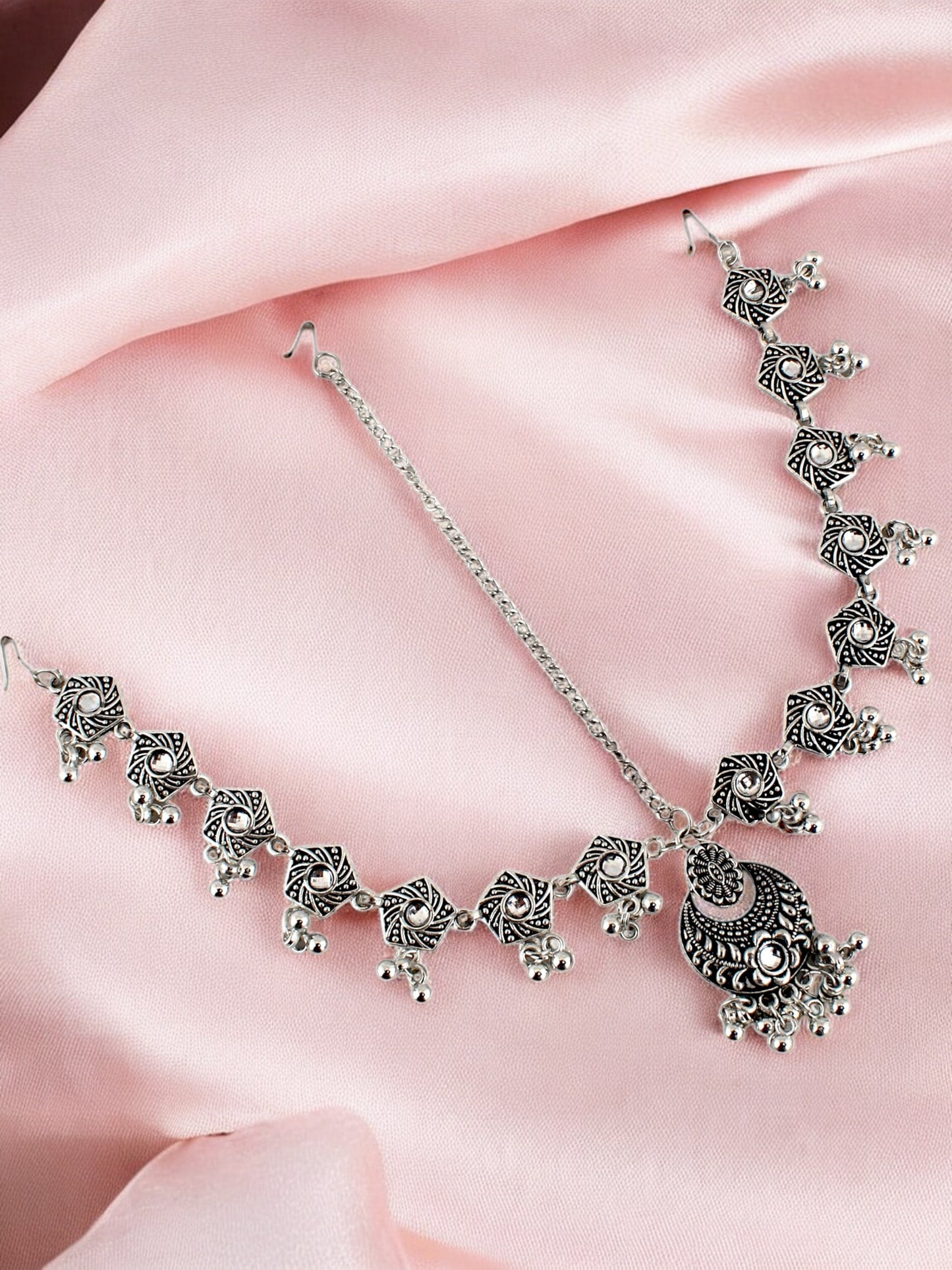 Navratri Jewellery Maang Tikka Boho Mathapatti for Garba, Dandiya Festival