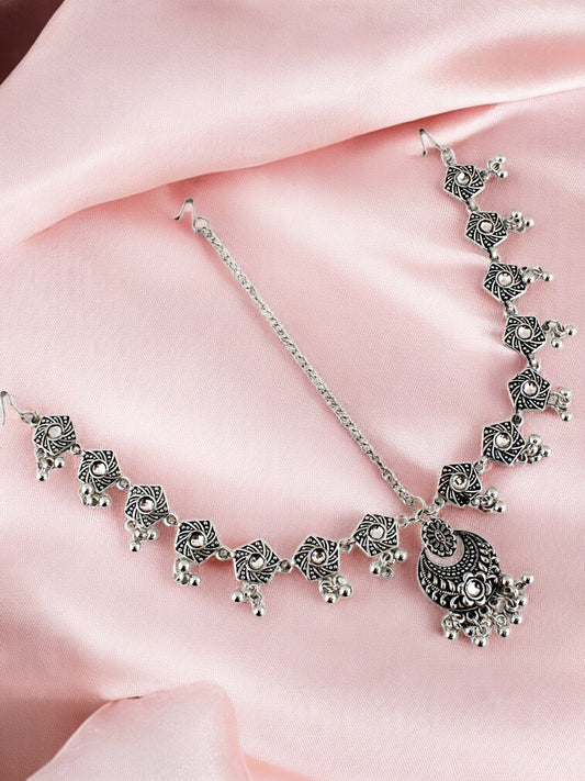 Navratri Jewellery Maang Tikka Boho Mathapatti for Garba, Dandiya Festival