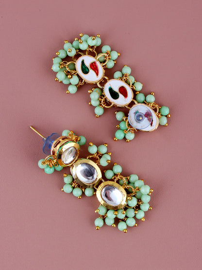 Kundan Tika Earring set for Girls & women