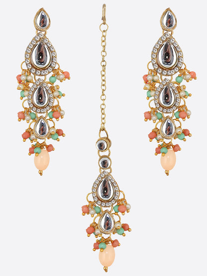 Kundan Tika Earring set for Girls & women