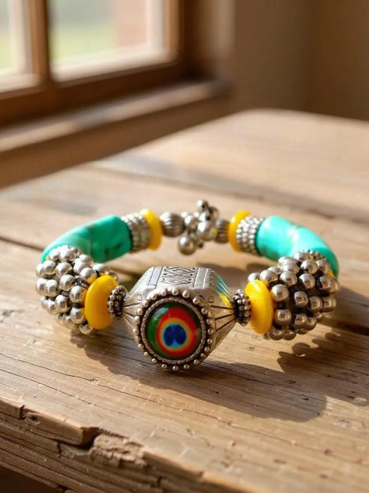 Navratri and Garba Jewellery Boho Bracelet for Women & Girls