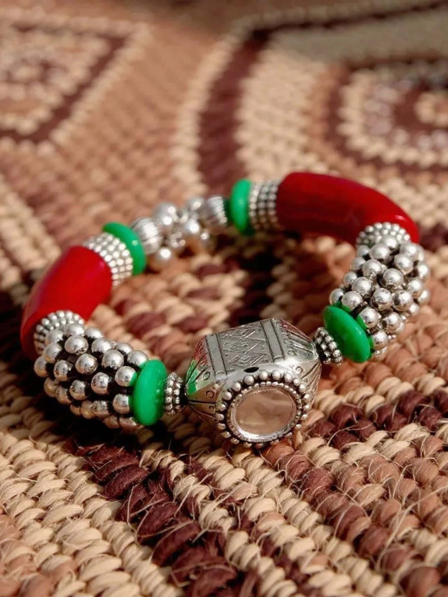 Navratri and Garba Jewellery Boho Bracelet for Women & Girls